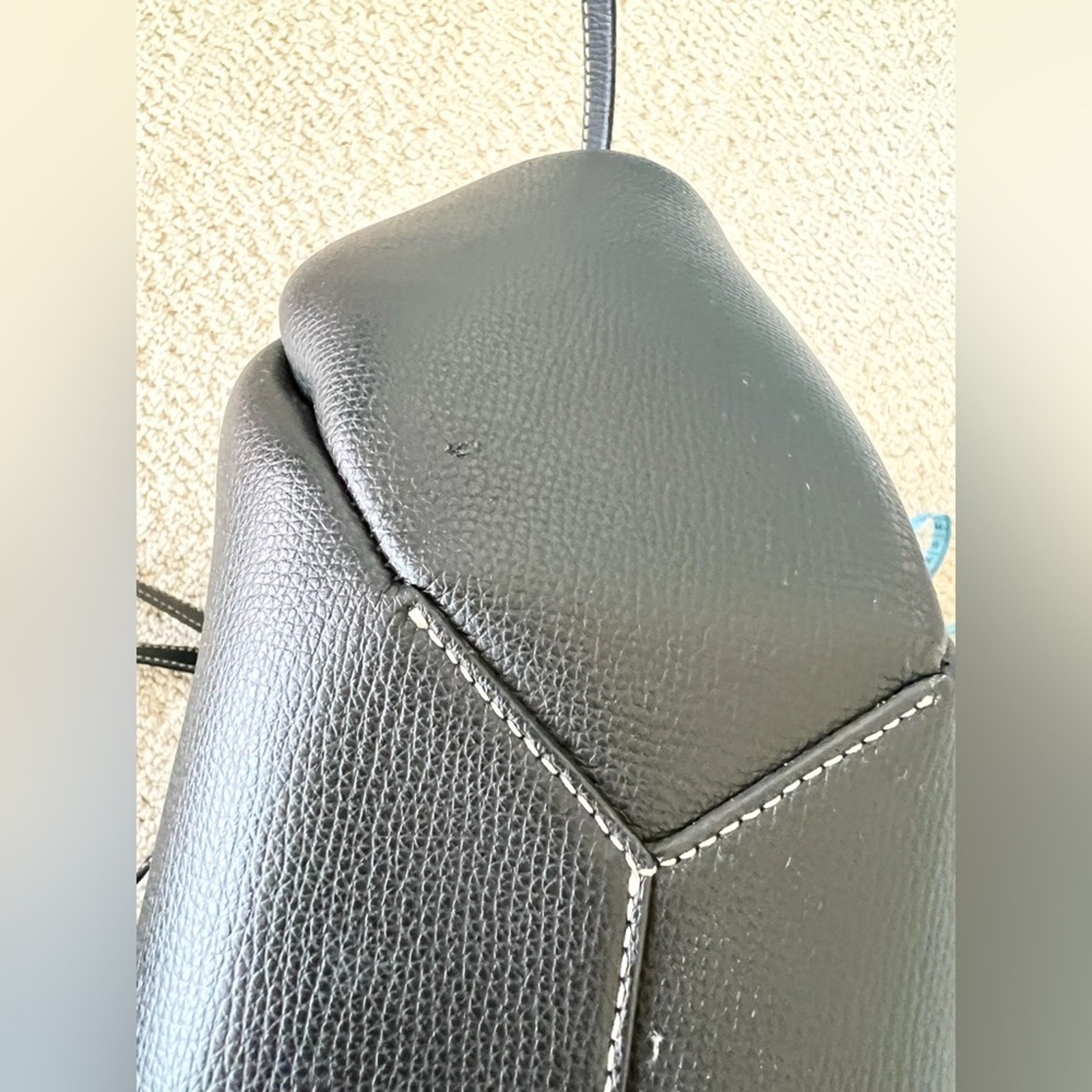 Polne Black Leather Tote Bag — image 8 of 8